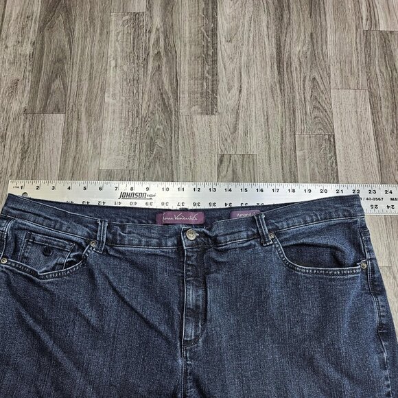 Gloria Vanderbilt Jeans Womens 22W Short Blue Amanda Classic Fit Stretch Denim - Picture 7 of 11